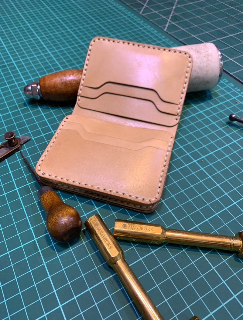 leather wallet card holder