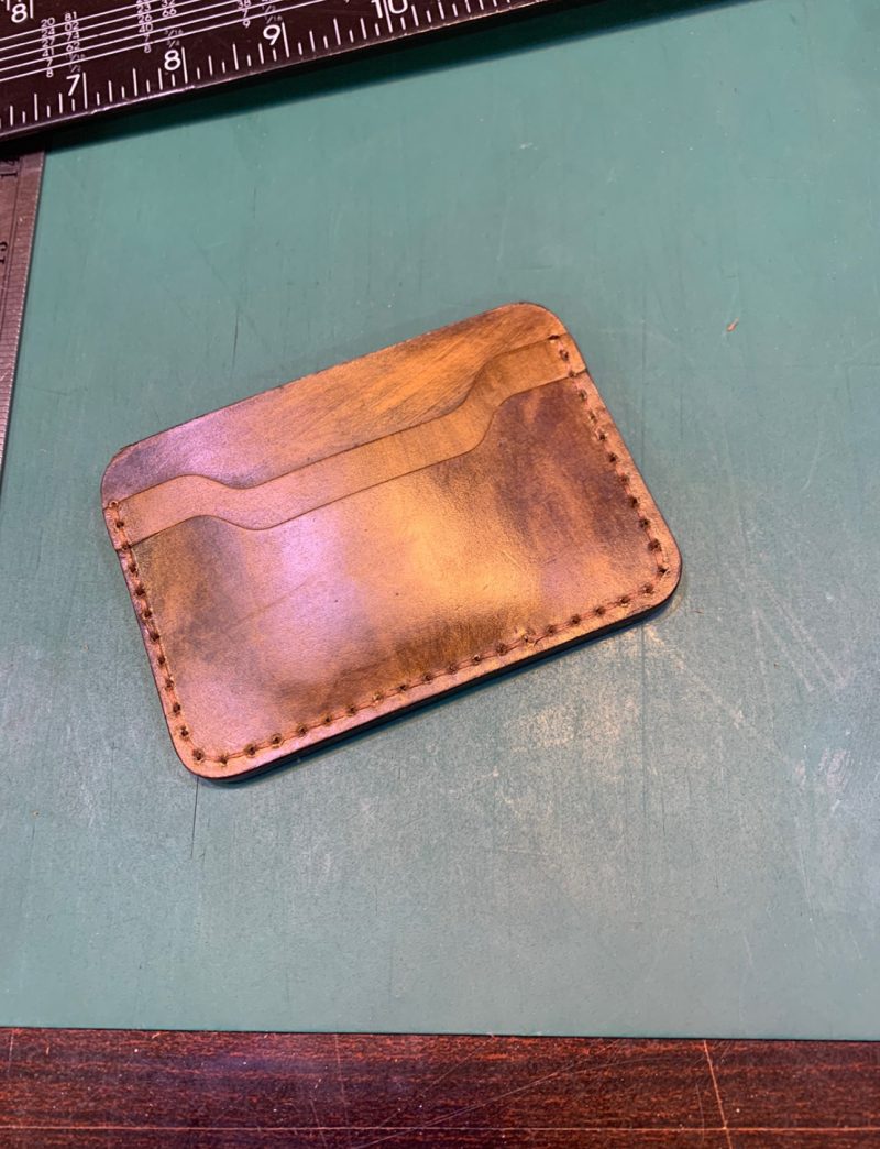 handmade leather cardholder