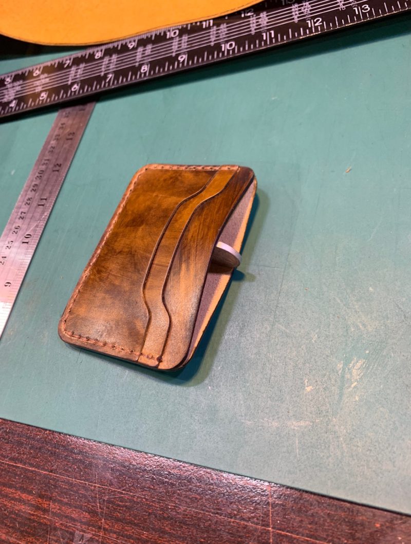 handmade leather cardholder